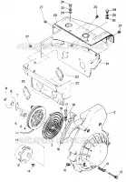RECOIL STARTER AND BLOWER HOUSING LT/LTR (4912711271024A)