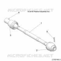 DRIVE TRAIN, FRONT PROP SHAFT