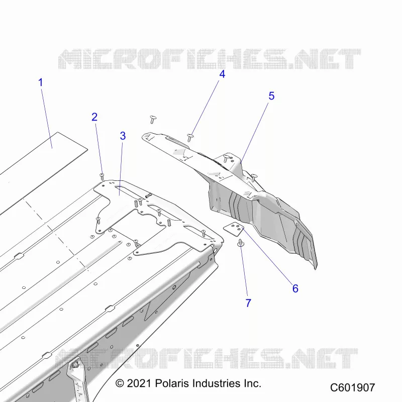 CHASSIS, REAR CLOSEOFF AND SNOWFLAP