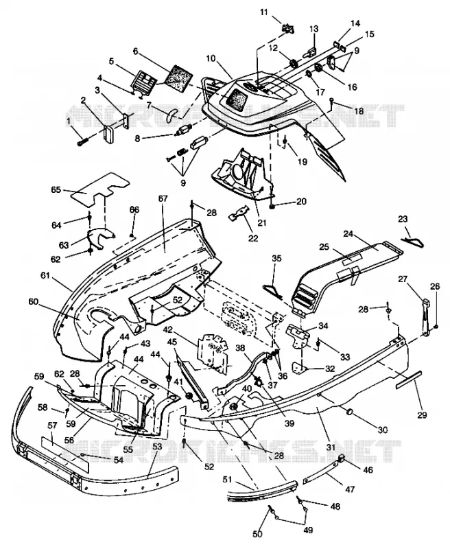 NOSEPAN   CONSOLE ASSEMBLY LITE GT 0943133 AND STARLITE GT 0943127 (49250125010003)
