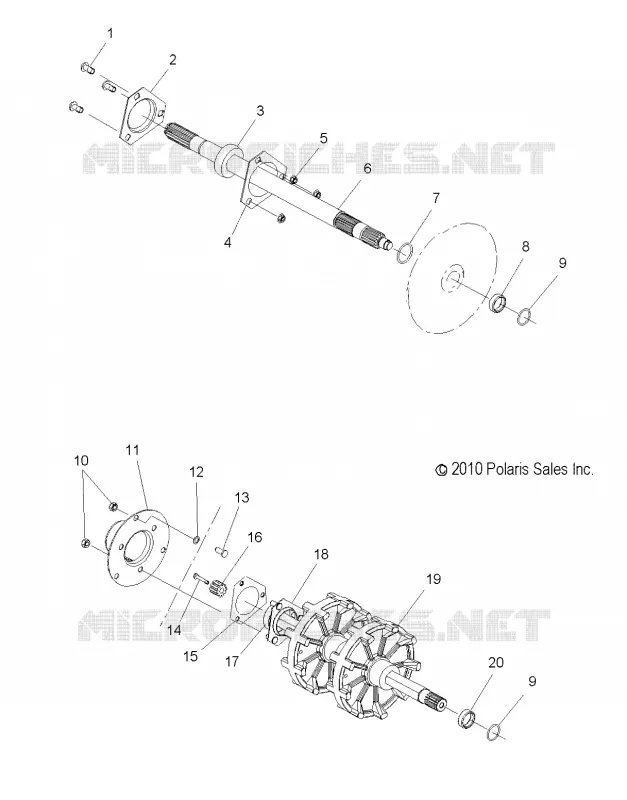 DRIVE TRAIN, JACKSHAFT AND DRIVE SHAFT