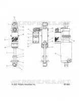 SUSPENSION, FRONT SHOCK TRACK- S23TDL8RS/8RE (601983)