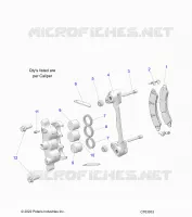BRAKES, FRONT BRAKE CALIPER