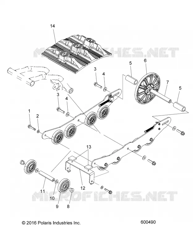 REAR SUSPENSION ASM. AND TRACK