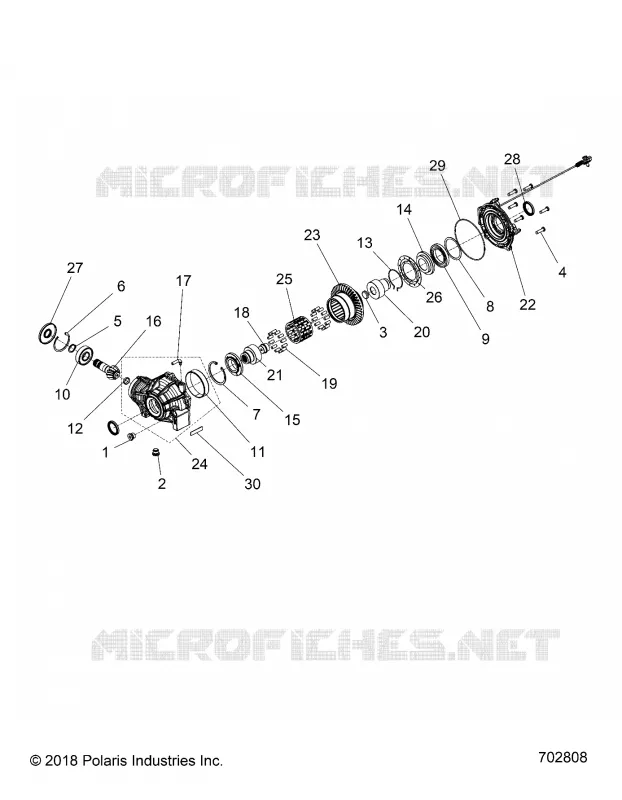 DRIVE TRAIN, FRONT GEARCASE INTERNALS