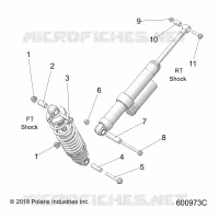 REAR SUSPENSION, SHOCK MOUNTING