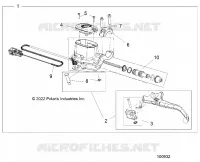 FRONT BRAKE BRAKE LEVER AND MASTER CYLINDER