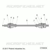DRIVE TRAIN, FRONT HALF SHAFT
