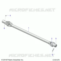 DRIVE TRAIN, PROP SHAFT, FRONT