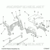 CHASSIS, MOUNTING, FRONT GEARCASE