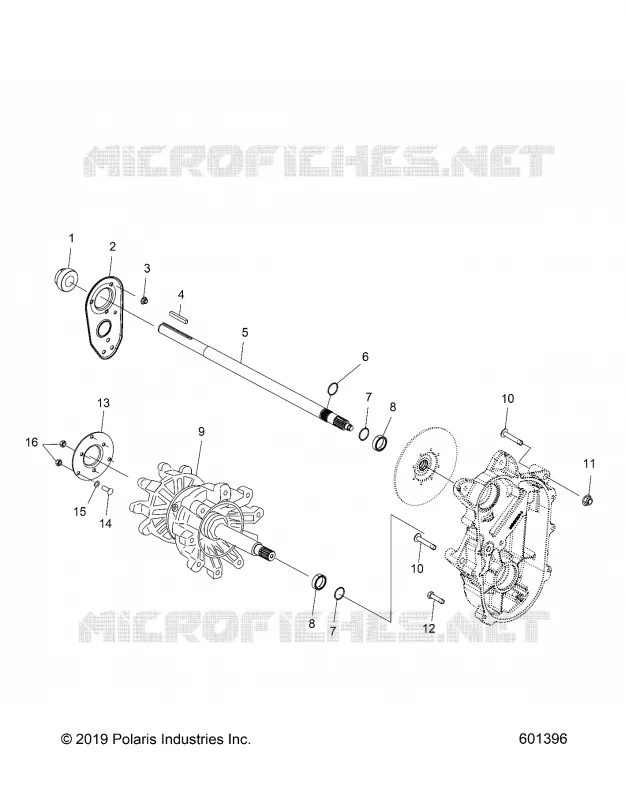 DRIVE TRAIN, JACKSHAFT AND DRIVE SHAFT