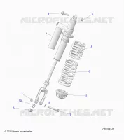 SUSPENSION, FRONT SHOCK MOUNTING, STANDARD/PREMIUM