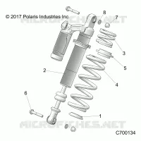 REAR SUSPENSION SHOCK MOUNTING