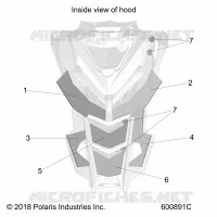 HOOD FOAM/FIBER