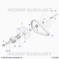 DRIVE TRAIN, SECONDARY CLUTCH
