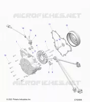 ENGINE, STATOR AND FLYWHEEL