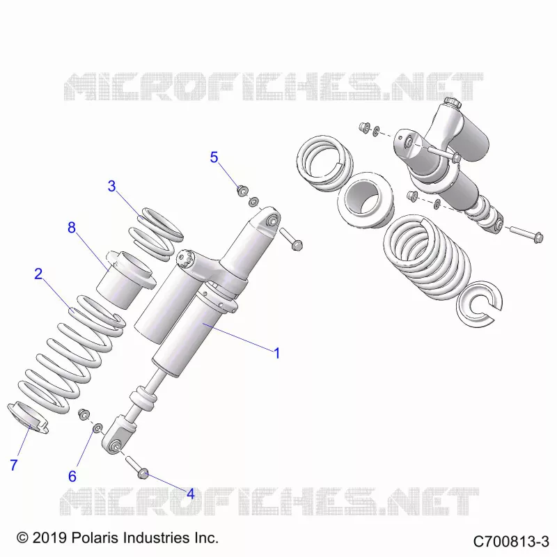SUSPENSION, REAR SHOCK MOUNTING