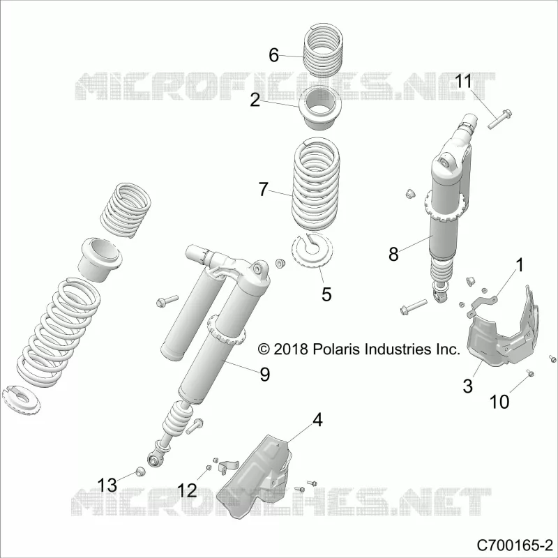 REAR SUSPENSION SHOCK MOUNTING