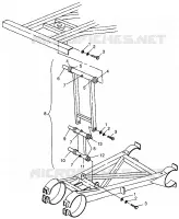 REAR STRUT STABILIZER MAGNUM 6X6 W97AE42A AND SWEDISH MAGNUM 6X6 S97AE42E (4940754075D002)
