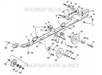 RAIL MOUNTING (SUSPENSION) 500 INDY 0982764(A)(B) AND EUROPEAN 500 INDY E98 (4942104210B008)