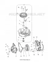 ENGINE, STATOR COVER AND FLYWHEEL