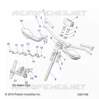 UPPER STEERING & HANDLEBAR ASM.
