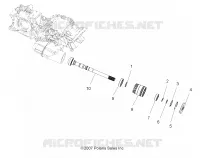 DRIVE TRAIN, MAIN GEARCASE OUTPUT SHAFT