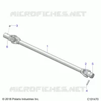 DRIVE TRAIN, PROP SHAFT, FRONT