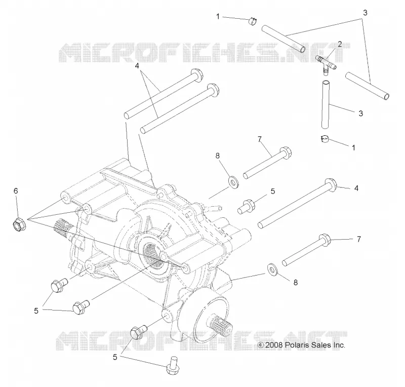DRIVE TRAIN, MID GEARCASE MOUNTING