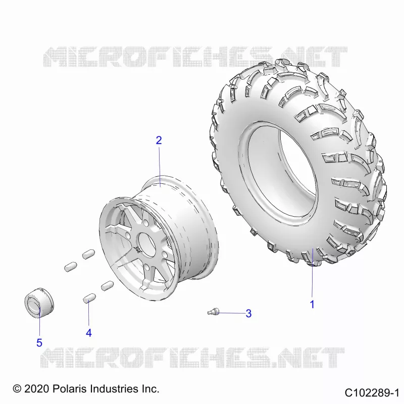 WHEELS, FRONT TIRE