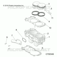 CYLINDER AND PISTON