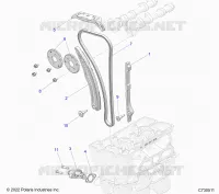 CAM CHAIN AND TENSIONER