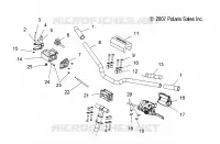 STEERING, HANDLEBAR MOUNTING AND CONTROLS