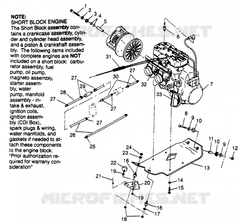 ENGINE MOUNTING 500 EFI 0973774 (4938423842C001)