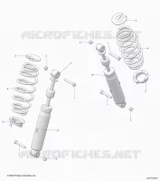 REAR SUSPENSION SHOCK AND MOUNTING