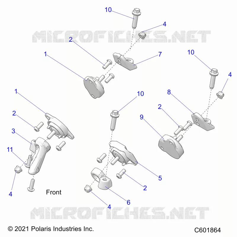 ENGINE, MOUNTING & LONG BLOCK
