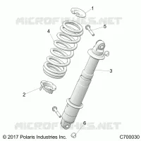 REAR SUSPENSION SHOCK MOUNTING