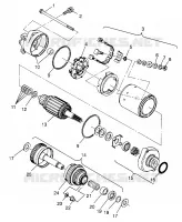 STARTING MOTOR SL 700 B974071, INTL. SL 700 I974071, SL 700 DELUXE B974072 (4940874087C013)