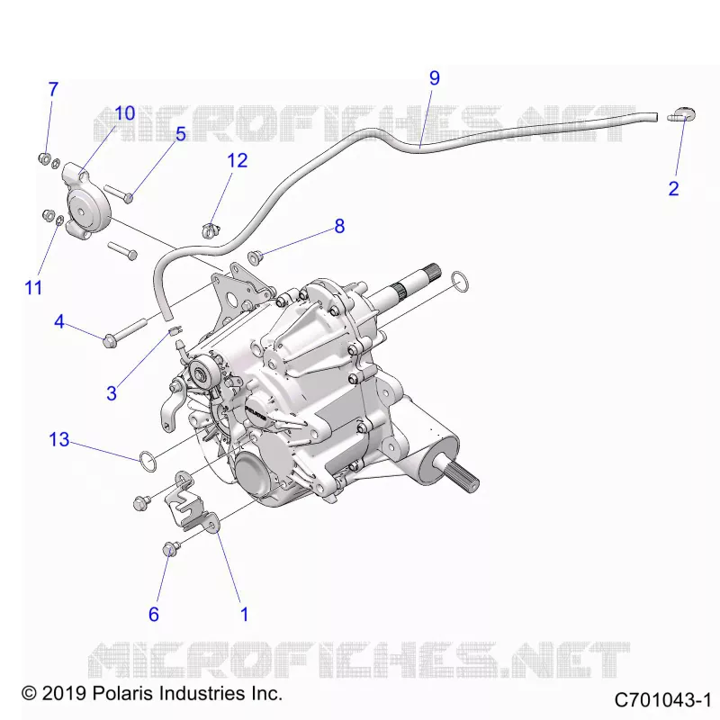 DRIVE TRAIN, MAIN GEARCASE MOUNTING- Z21CHA57A2/E57AK (C701043-1)