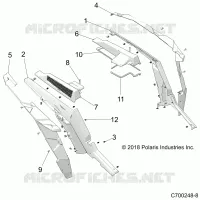 REAR BODYWORK FENDERS AND BEZELS- Z22N4E99AJ/AN/BJ/BN (C700248-8)
