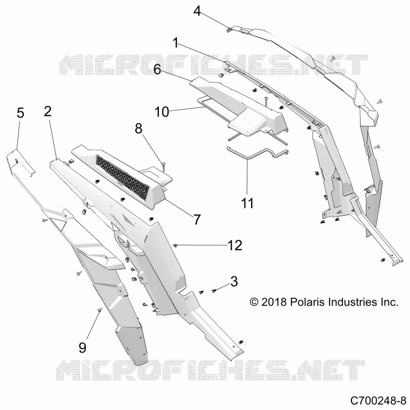 REAR BODYWORK FENDERS AND BEZELS- Z22N4E99AJ/AN/BJ/BN (C700248-8)