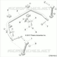 FRONT SUSPENSION STABILIZER BAR- Z20S1E99AG/AK/BG/BK (C700110-5)