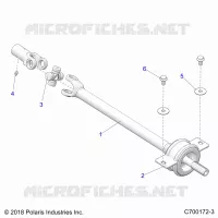 DRIVE TRAIN, MID PROP SHAFT
