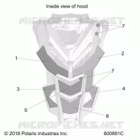 HOOD FOAM/FIBER