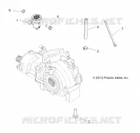 DRIVE TRAIN, GEARCASE MOUNTING, FRONT