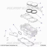CYLINDER AND PISTON