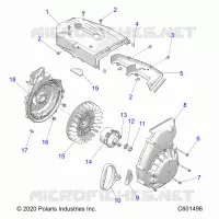 ENGINE, BLOWER HOUSING AND RECOIL STARTER
