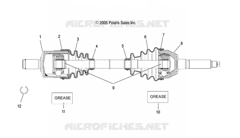 DRIVE SHAFT, FRONT