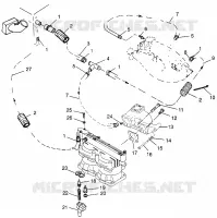 COOLING SYSTEM SL 700 B974071, INTL. SL 700 I974071, SL 700 DELUXE B974072 (4940874087B011)