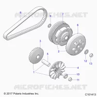 DRIVE TRAIN, PRIMARY CLUTCH